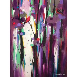 Zohaib Rind, 20 x 30 Inch, Acrylic on Canvas, Abstract Painting, AC-ZR-341 Zohaib Rind, 20 x 30 Inch, Acrylic on Canvas, Abstract Painting, AC-ZR-341